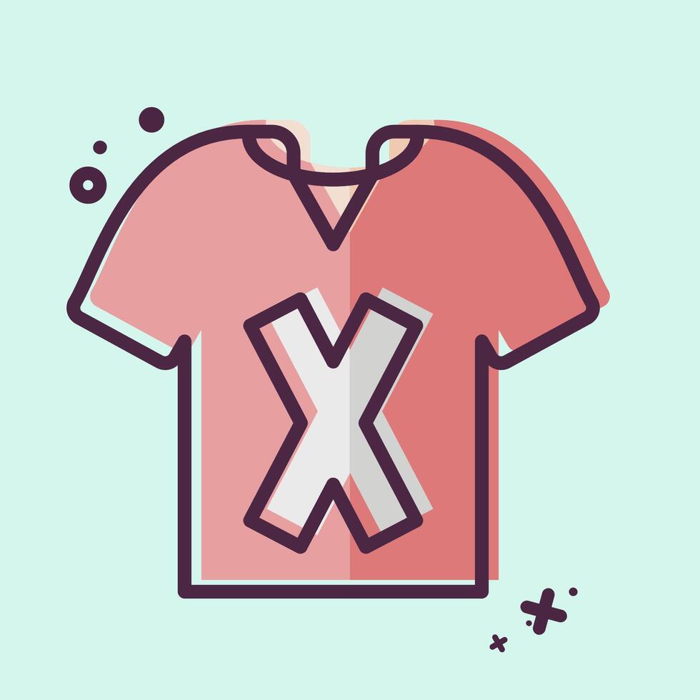 Icon T Shirt. related to Fashion symbol. MBE style. simple design editable vector