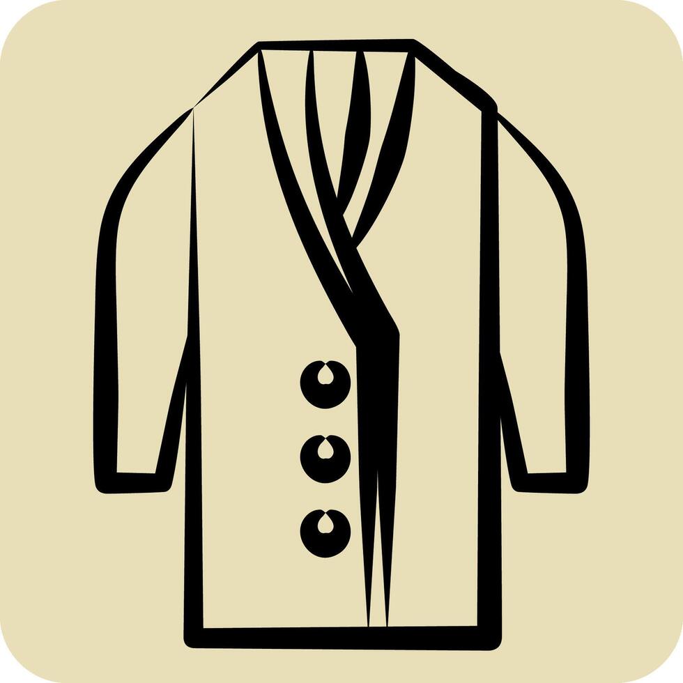 Icon Long. related to Fashion symbol. hand drawn style. simple design editable vector