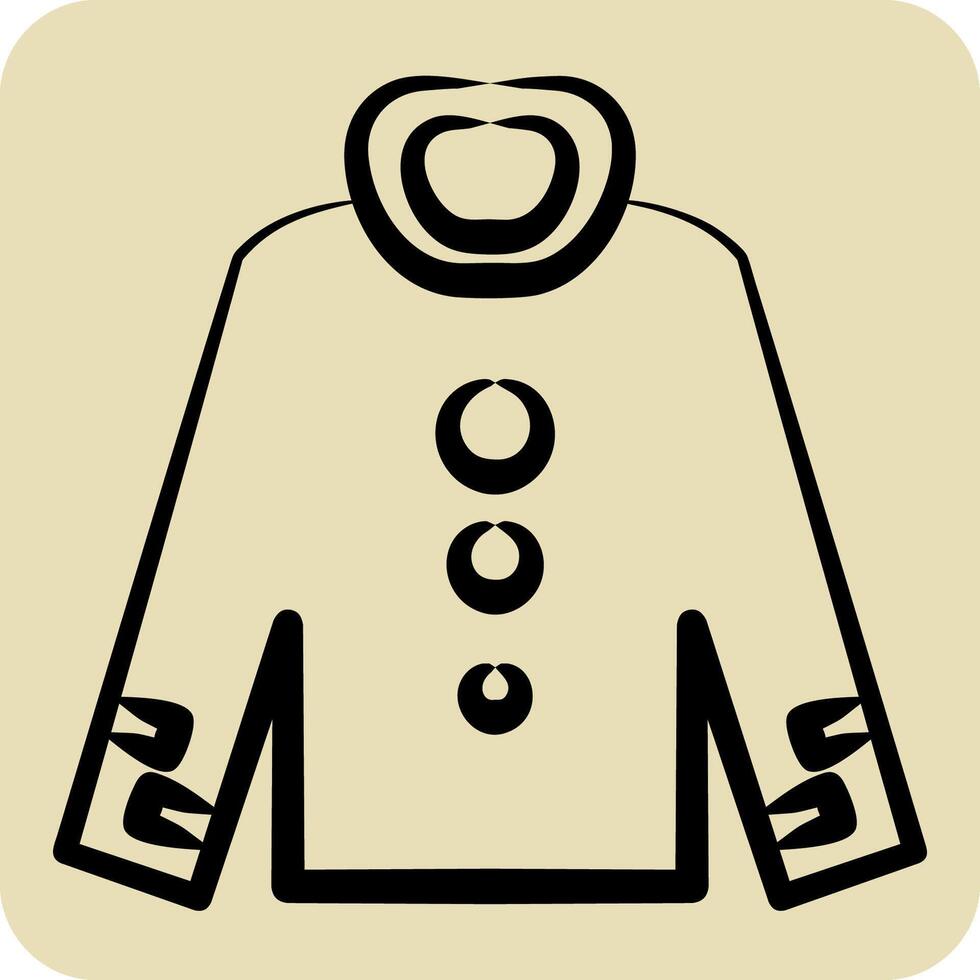 Icon Sweet Shirt. related to Fashion symbol. hand drawn style. simple design editable vector
