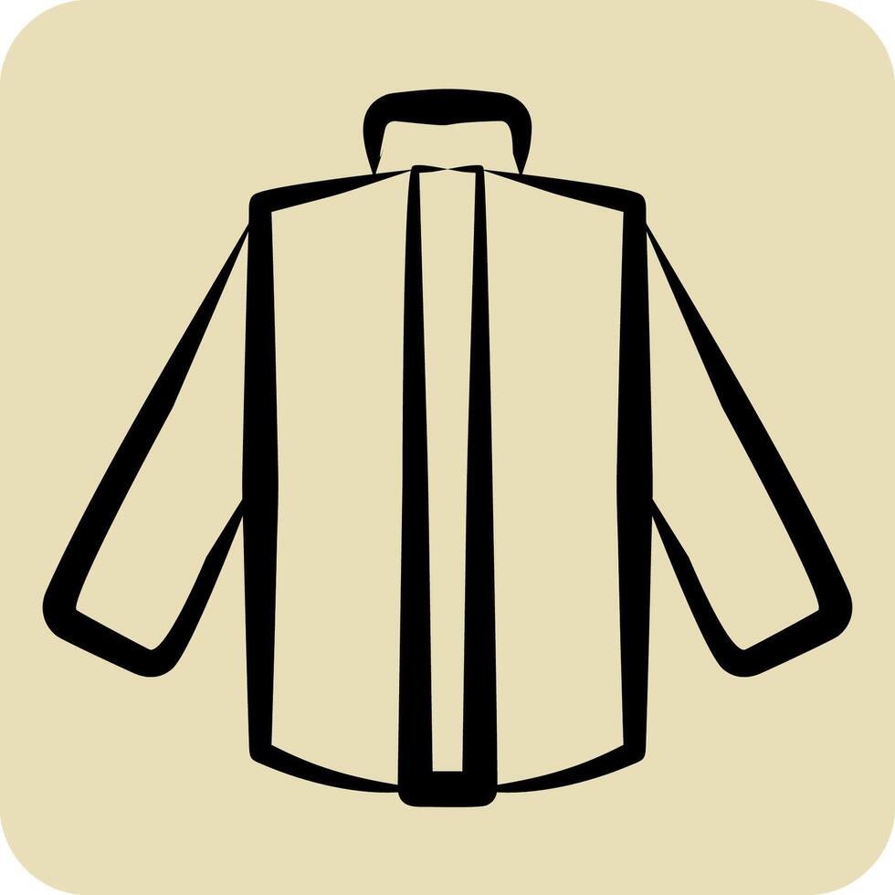 Icon Gens Shirt. related to Fashion symbol. hand drawn style. simple design editable vector