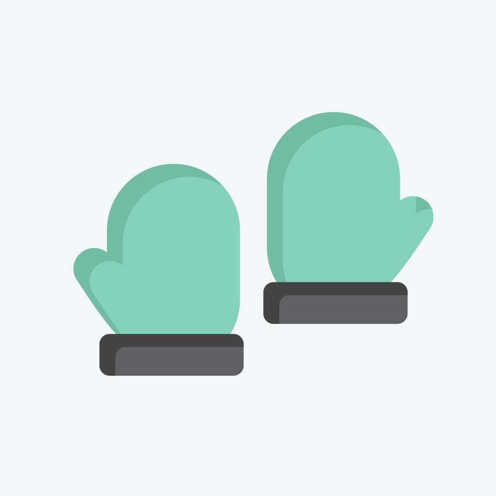 Icon Gloves. related to Fashion symbol. flat style. simple design editable vector