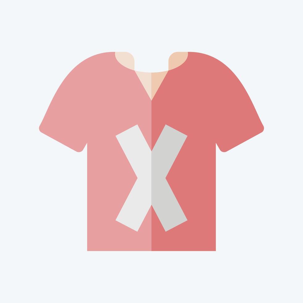 Icon T Shirt. related to Fashion symbol. flat style. simple design editable vector