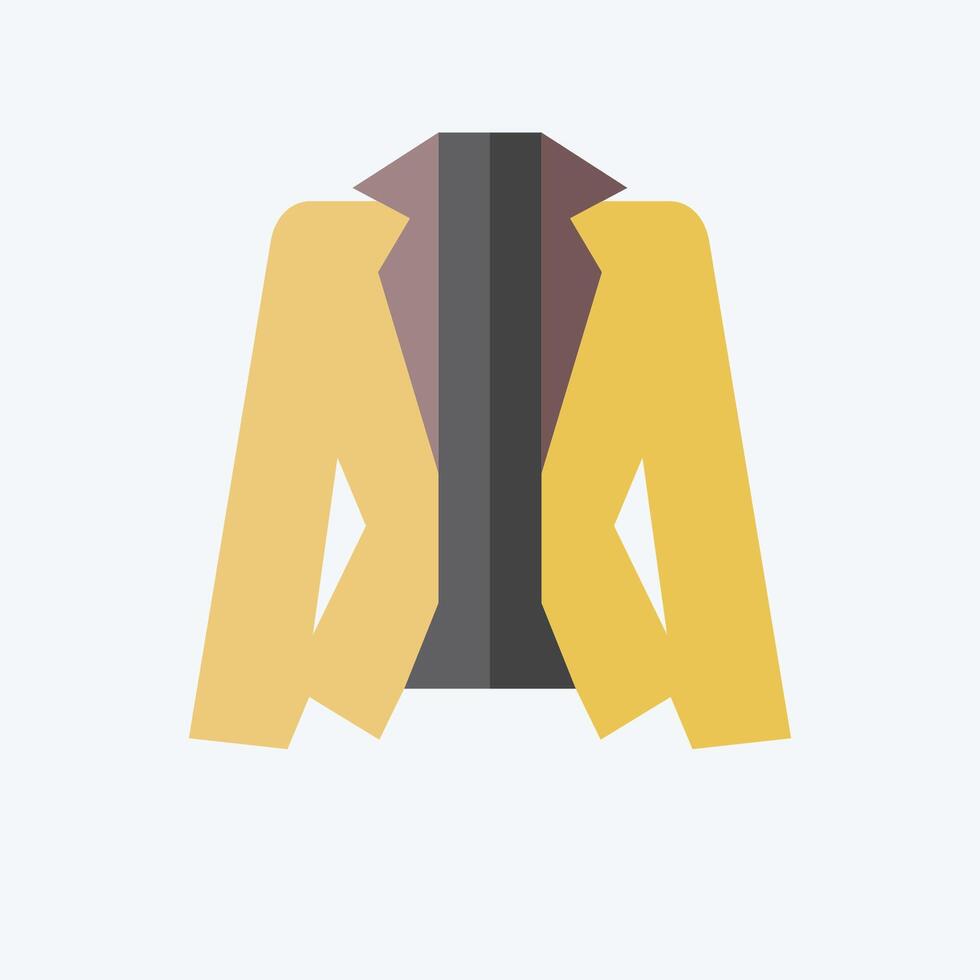 Icon Suit. related to Fashion symbol. flat style. simple design editable vector