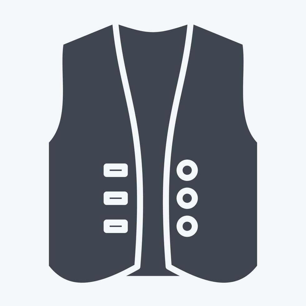 Icon West Coart. related to Fashion symbol. glyph style. simple design editable vector
