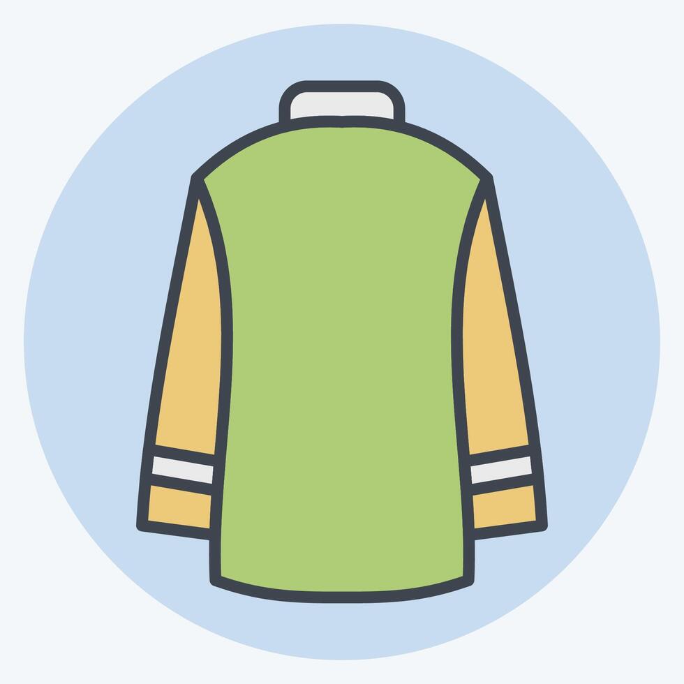 Icon Sweater. related to Fashion symbol. color mate style. simple design editable vector