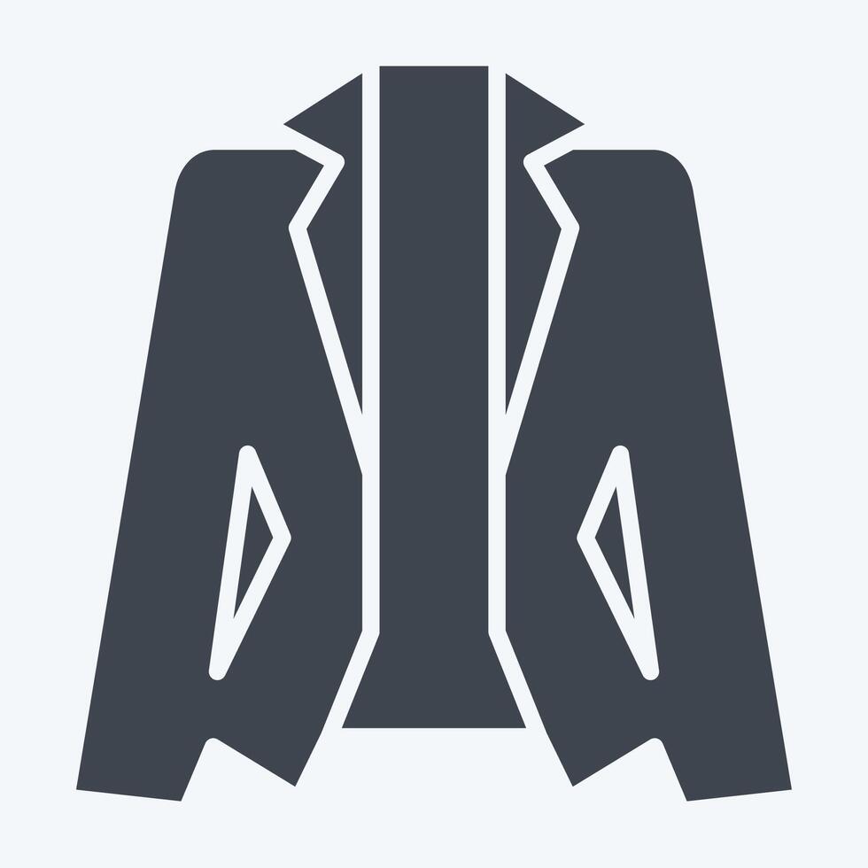 Icon Suit. related to Fashion symbol. glyph style. simple design editable vector
