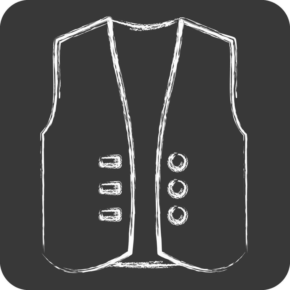 Icon West Coart. related to Fashion symbol. chalk Style. simple design editable vector