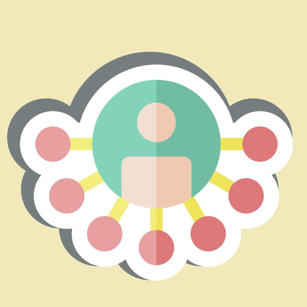 Icon Social Media Effect. related to Media and Advertising symbol. glyph style vector
