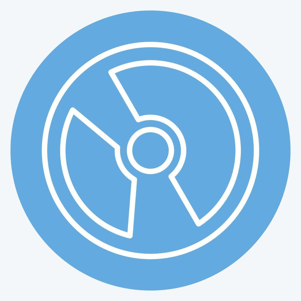 Icon Software. related to Media and Advertising symbol. blue eyes style. editable vector