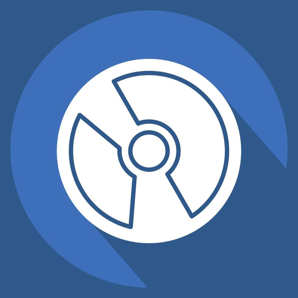 Icon Software. related to Media and Advertising symbol. long shadow style. editable vector
