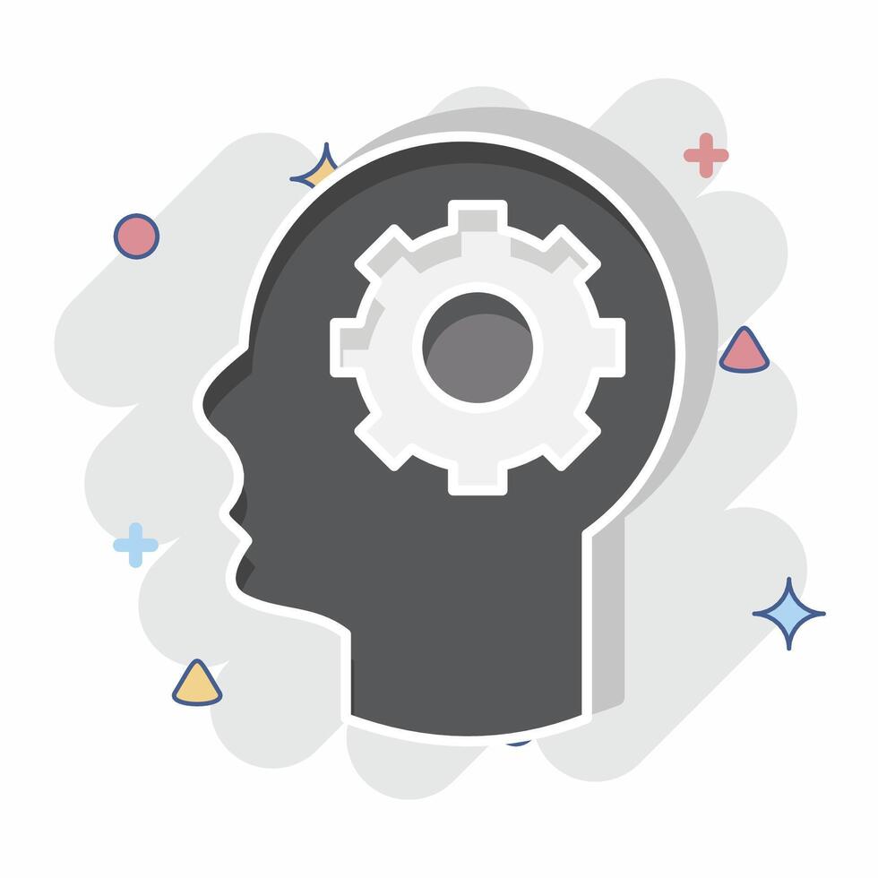 Icon Planning. related to Media and Advertising symbol. comic style. editable vector