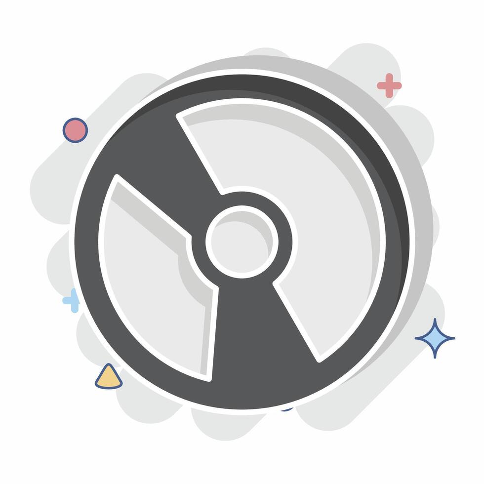 Icon Software. related to Media and Advertising symbol. comic style. editable vector