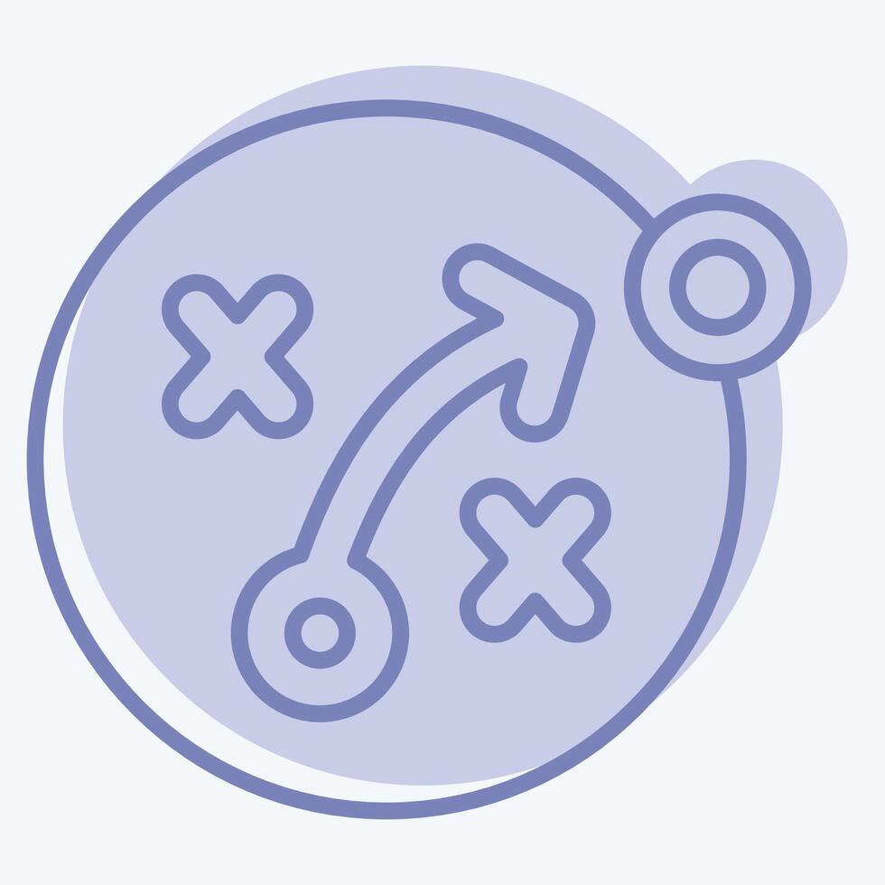 Icon SEO Strategy. related to Media and Advertising symbol. two tone style. editable vector