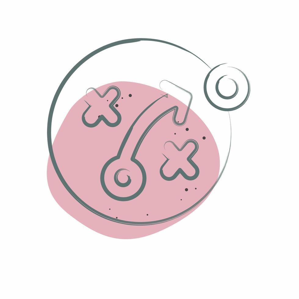 Icon SEO Strategy. related to Media and Advertising symbol. Color Spot Style. editable vector