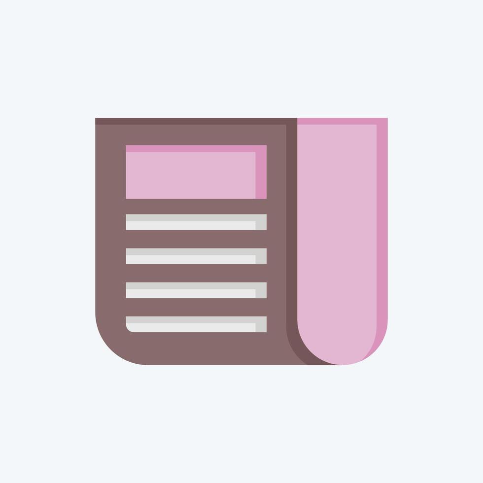 Icon Latest News. related to Media and Advertising symbol. flat style. editable vector