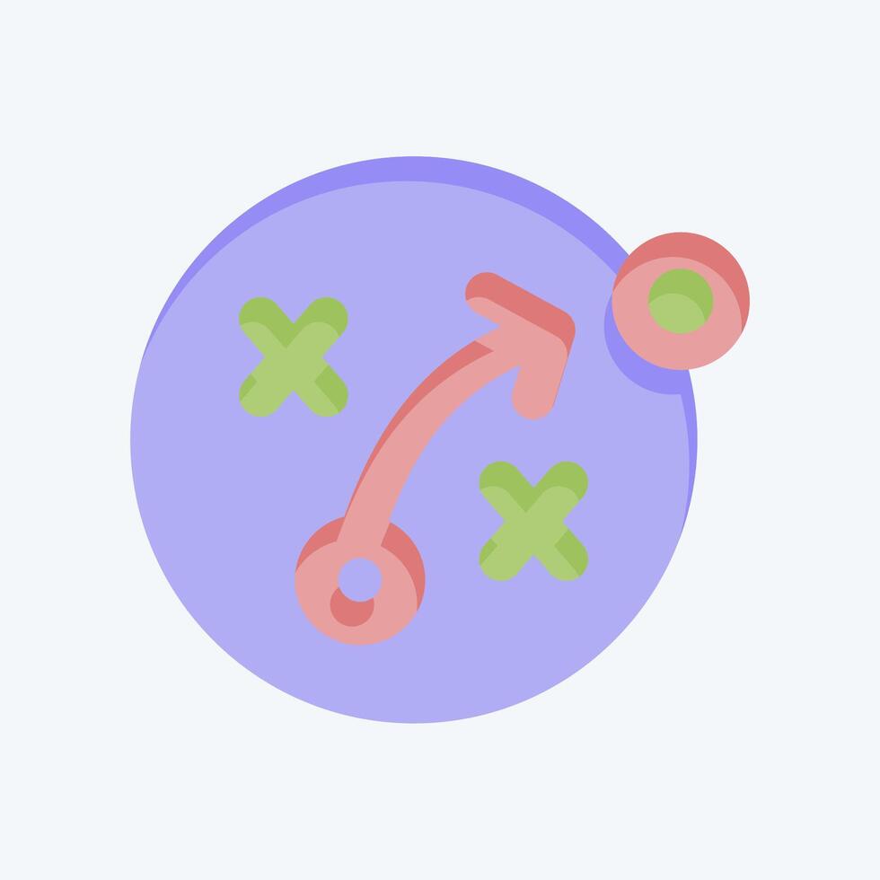 Icon SEO Strategy. related to Media and Advertising symbol. flat style. editable vector