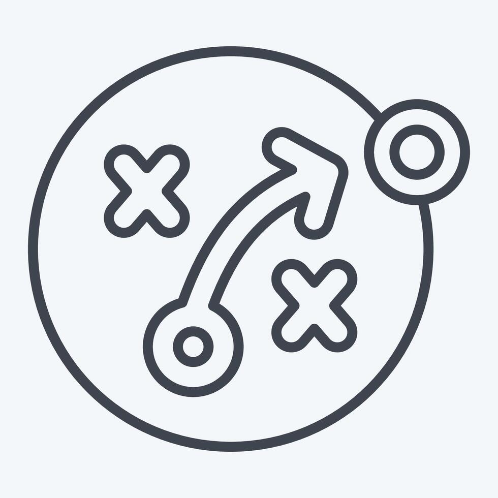 Icon SEO Strategy. related to Media and Advertising symbol. line style. editable vector