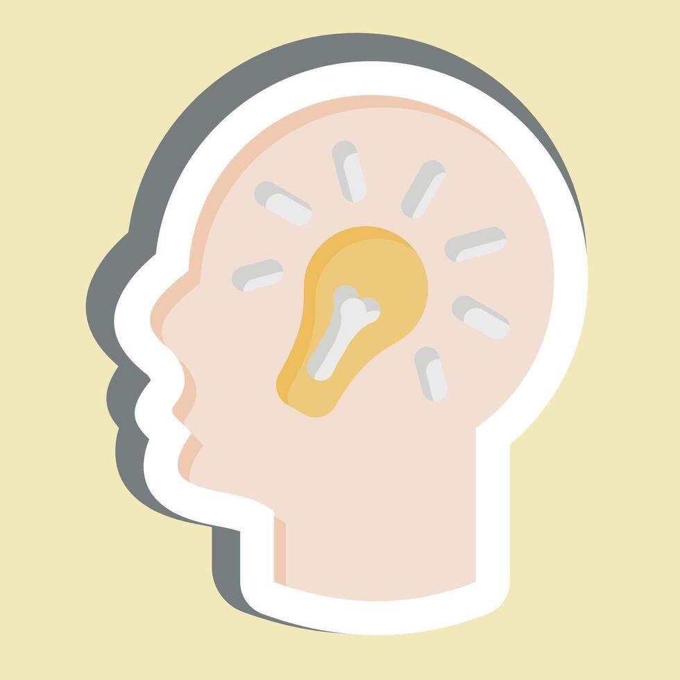 Icon Creativity. related to Media and Advertising symbol. glyph style. editable vector