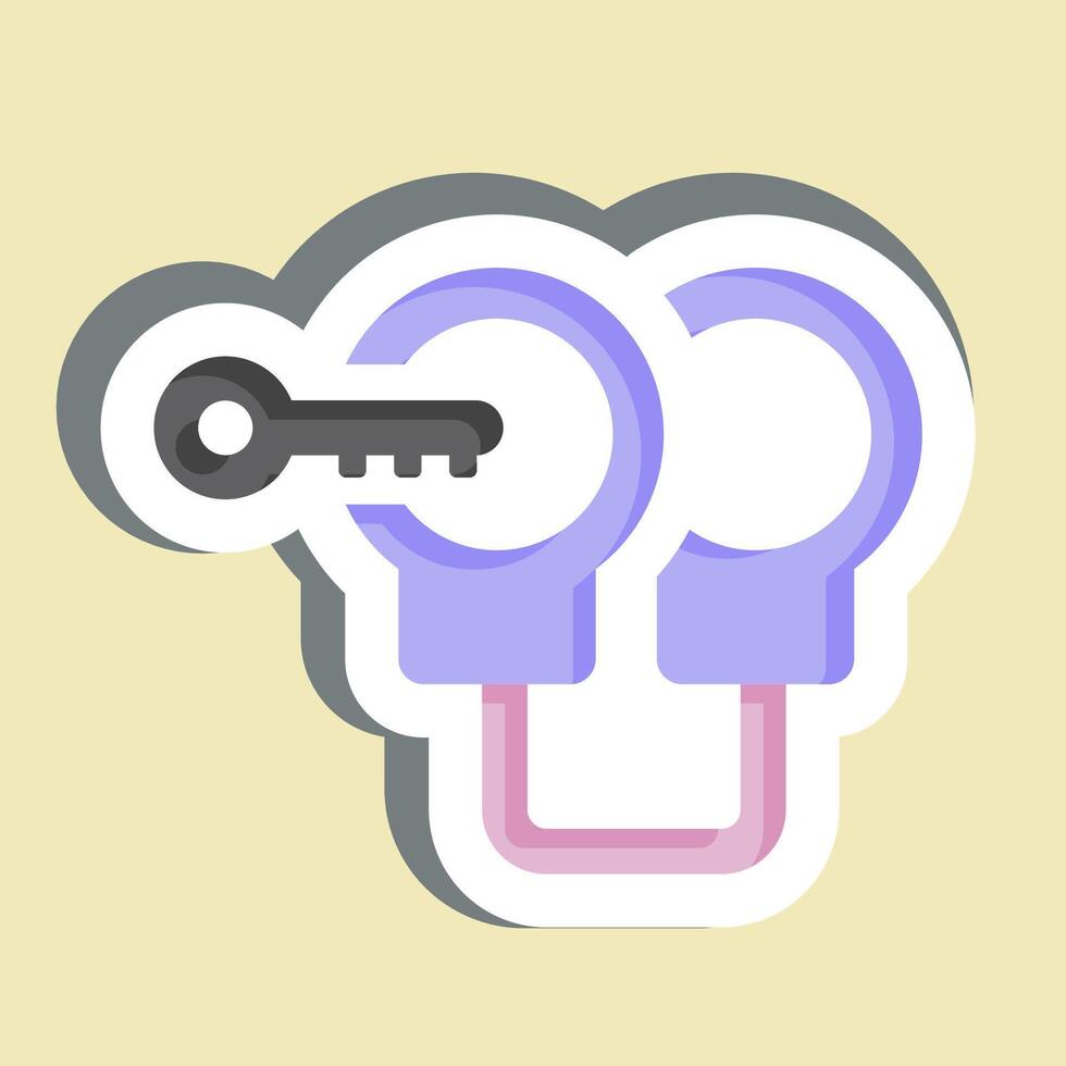 Sticker Arrest. related to Justice symbol. simple design editable vector