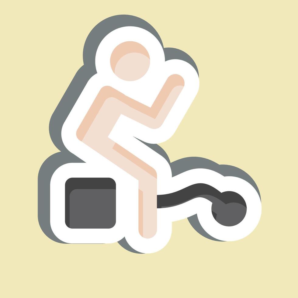 Sticker Guilty. related to Justice symbol. simple design editable vector