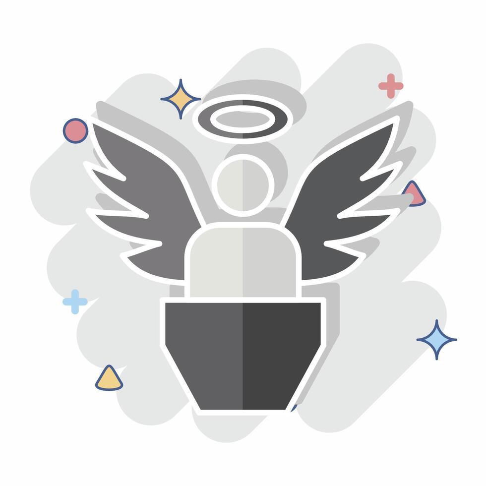 Icon Innocence. related to Justice symbol. comic style. simple design editable vector