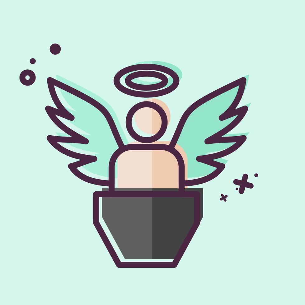 Icon Innocence. related to Justice symbol. MBE style. simple design editable vector