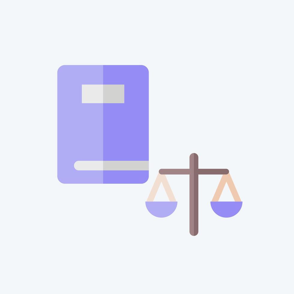 Icon Legal. related to Justice symbol. flat style. simple design editable vector