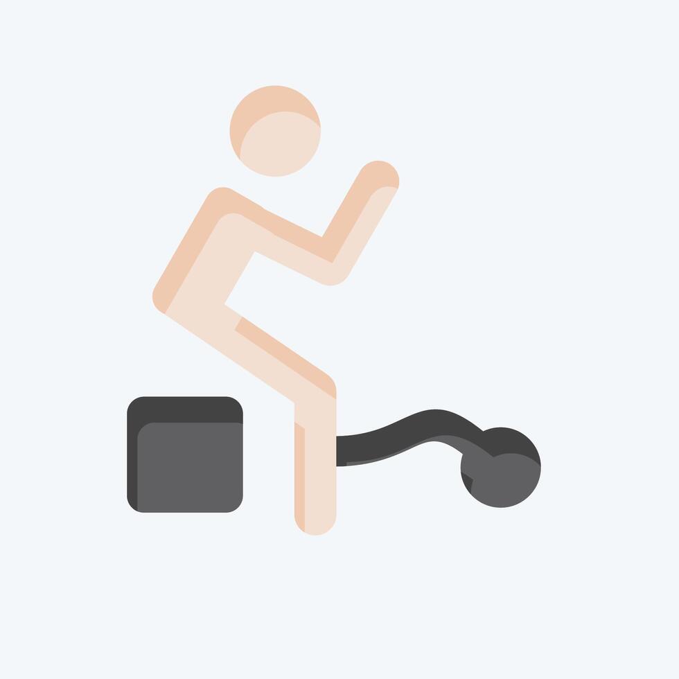 Icon Guilty. related to Justice symbol. flat style. simple design editable vector