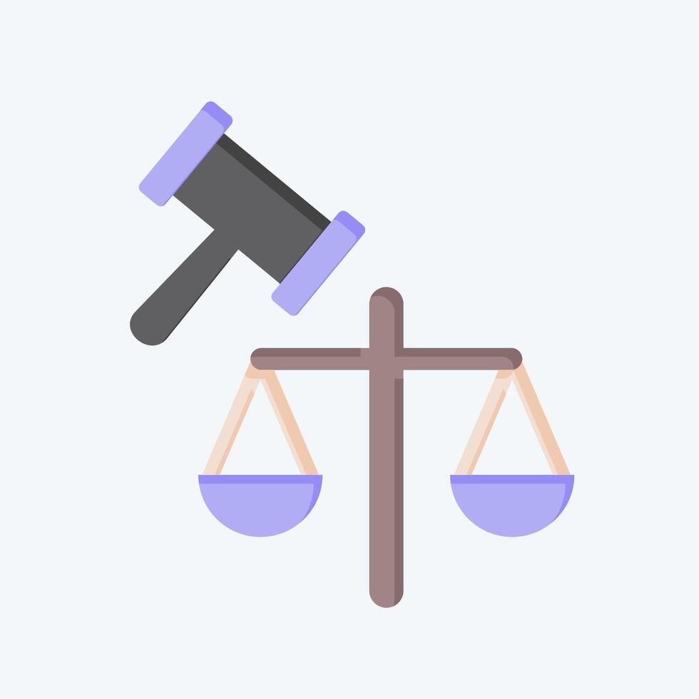 Icon Jury. related to Justice symbol. flat style. simple design editable 1 vector