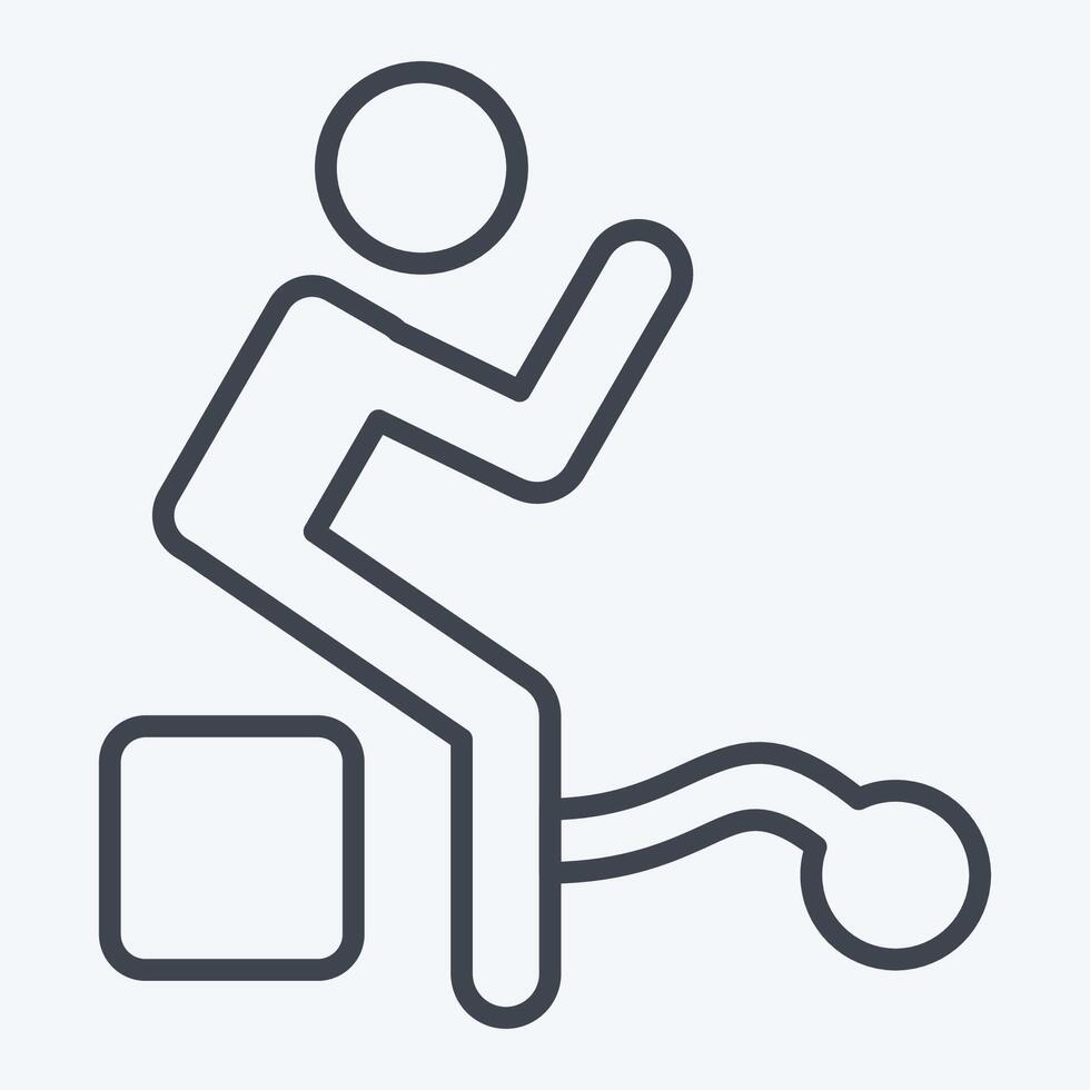 Icon Guilty. related to Justice symbol. line style. simple design editable vector