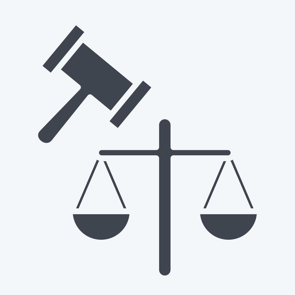 Icon Jury. related to Justice symbol. glyph style. simple design editable 1 vector