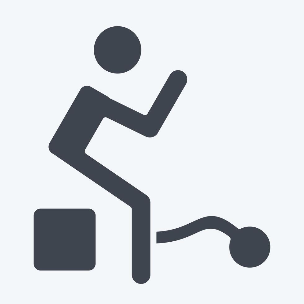 Icon Guilty. related to Justice symbol. glyph style. simple design editable vector
