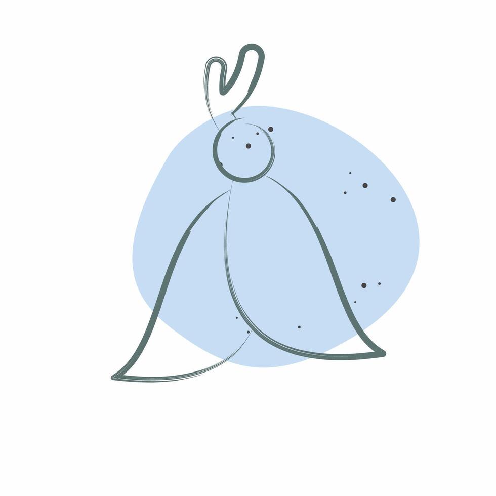Icon Feather. related to Native American symbol. Color Spot Style. design editable vector