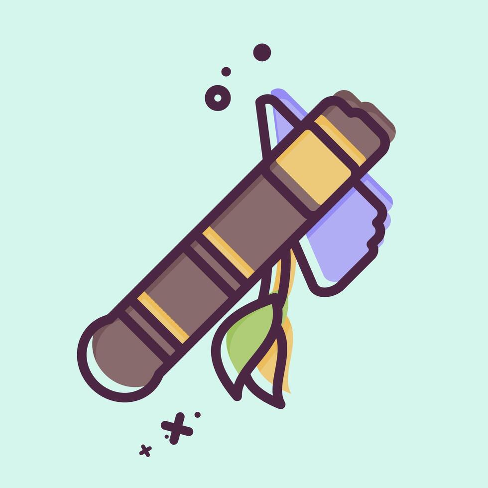 Icon Toma Hawk. related to Native American symbol. MBE style. design editable vector