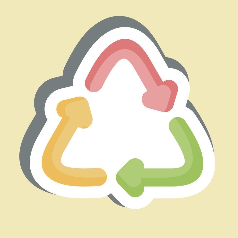 Sticker Eco Friendly. related to Fabric symbol. simple design editable vector