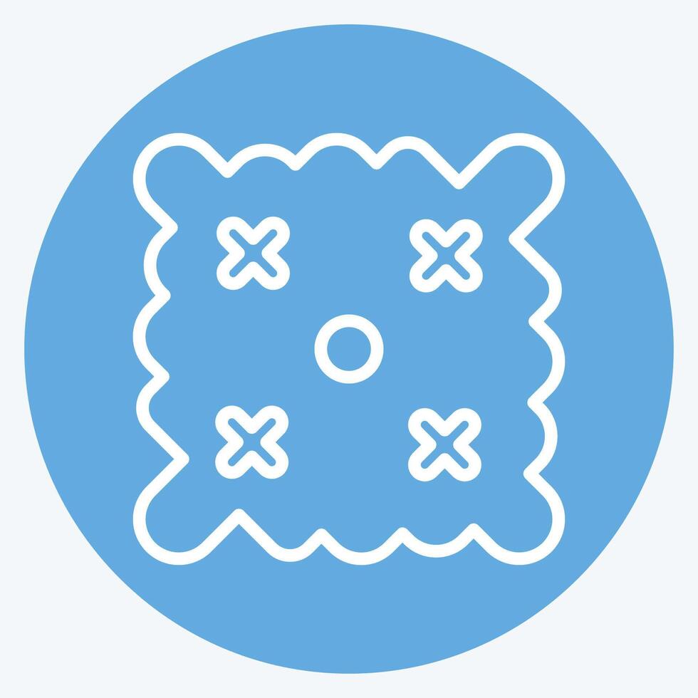 Icon Easter Wishes. related to Fabric symbol. blue eyes style. simple design editable vector