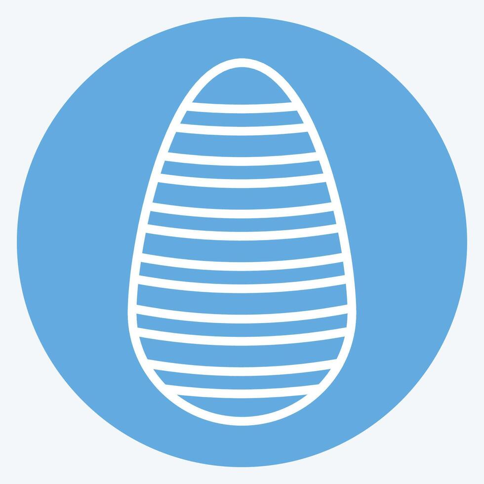 Icon Shen Ring. related to Fabric symbol. blue eyes style. simple design editable vector