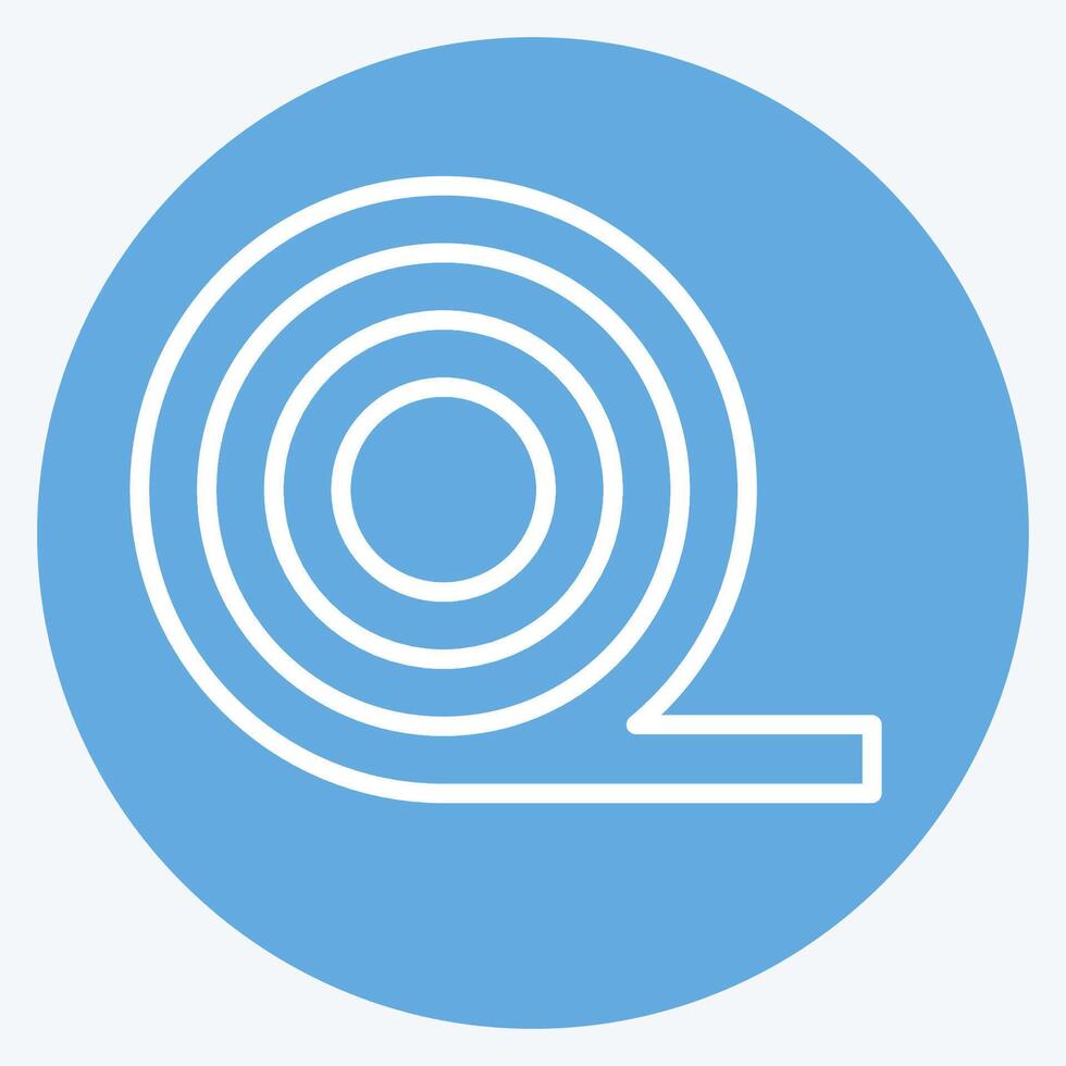 Icon Insulation. related to Fabric symbol. blue eyes style. simple design editable vector