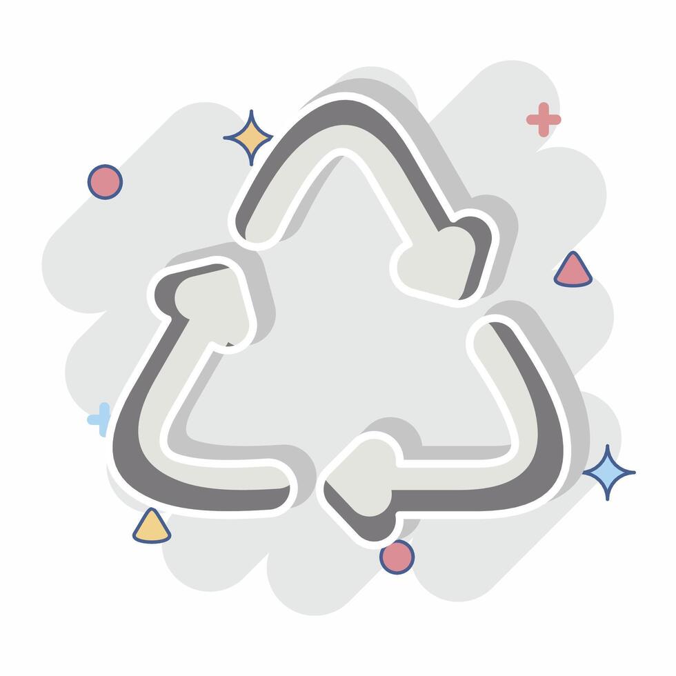 Icon Eco Friendly. related to Fabric symbol. comic style. simple design editable vector