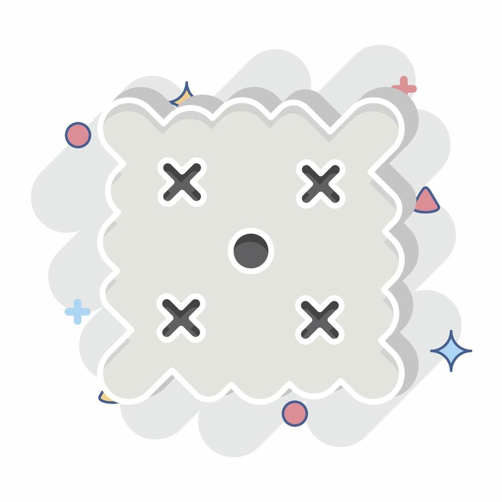 Icon Easter Wishes. related to Fabric symbol. comic style. simple design editable vector