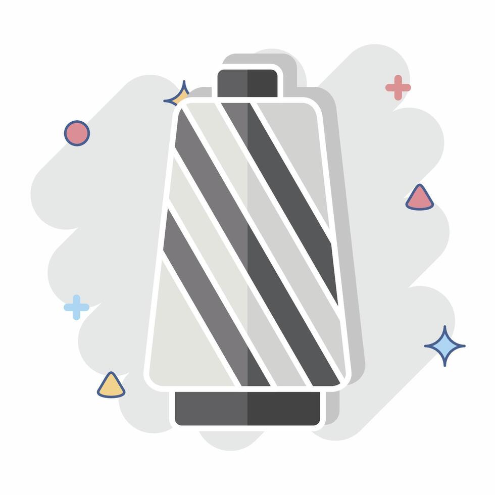 Icon Thread. related to Fabric symbol. comic style. simple design editable vector