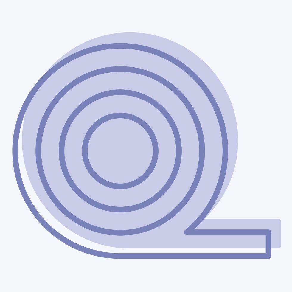 Icon Insulation. related to Fabric symbol. two tone style. simple design editable vector