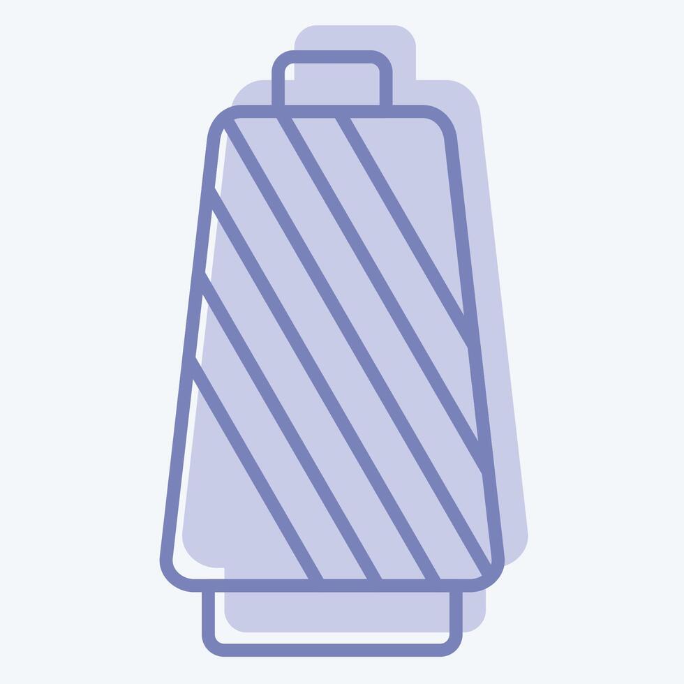 Icon Thread. related to Fabric symbol. two tone style. simple design editable vector