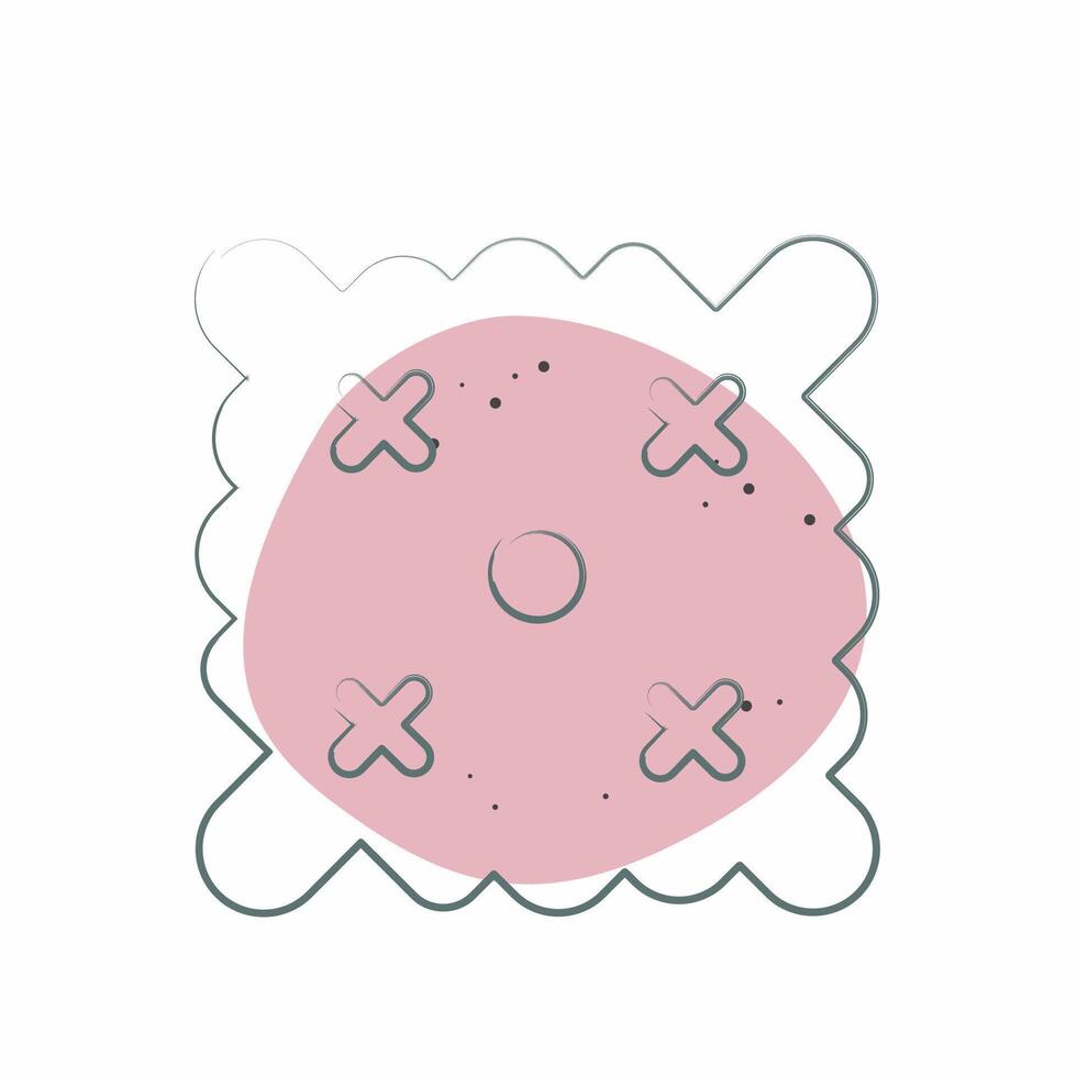 Icon Easter Wishes. related to Fabric symbol. Color Spot Style. simple design editable vector