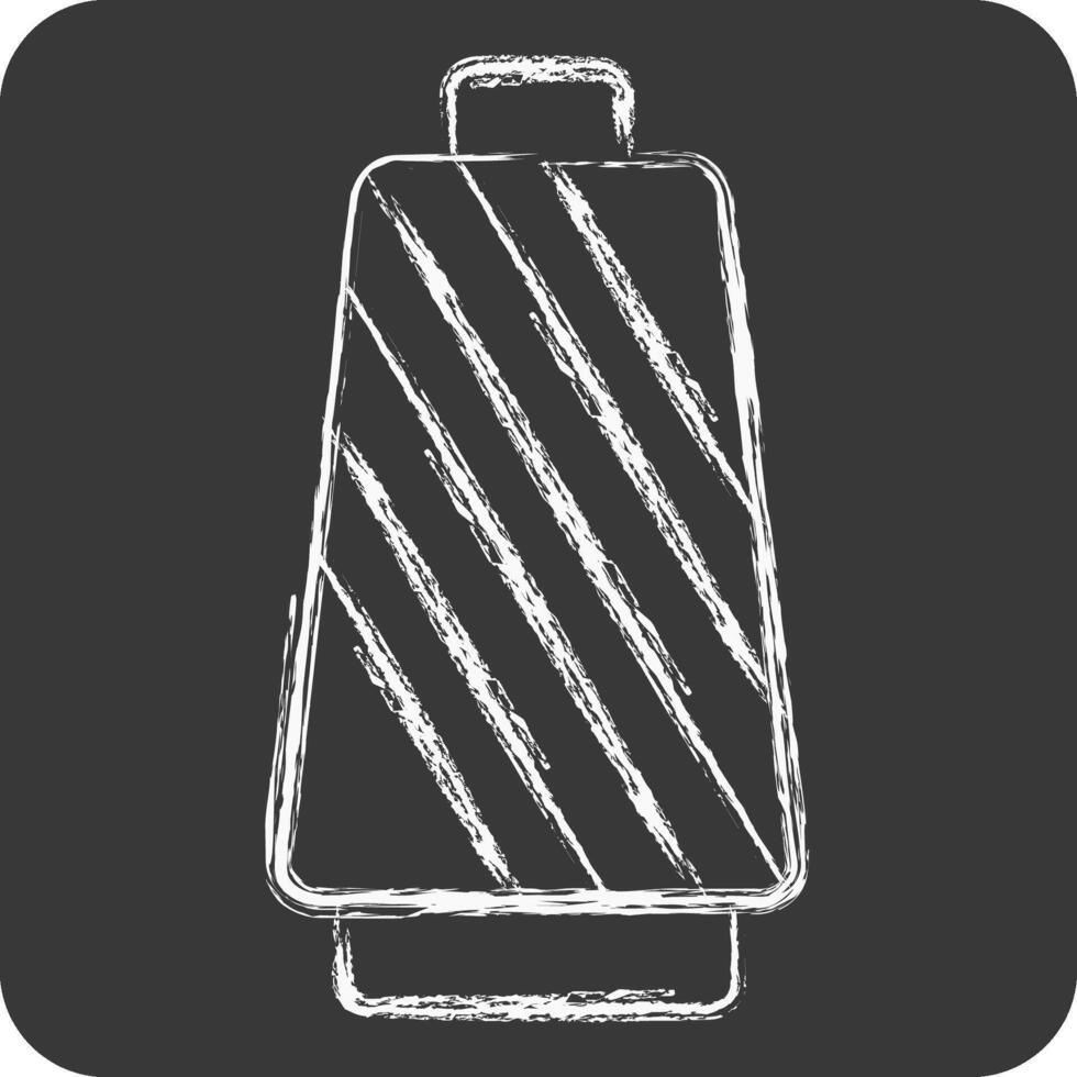 Icon Thread. related to Fabric symbol. chalk Style. simple design editable vector
