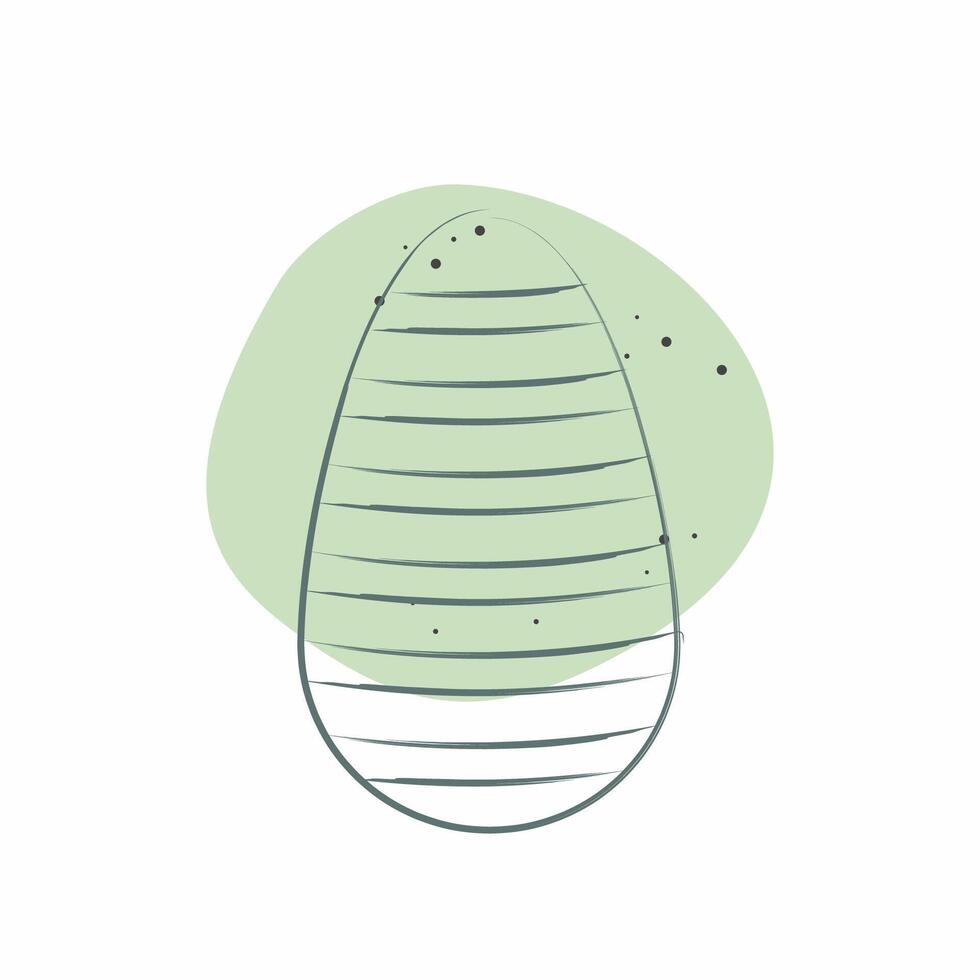 Icon Shen Ring. related to Fabric symbol. Color Spot Style. simple design editable vector