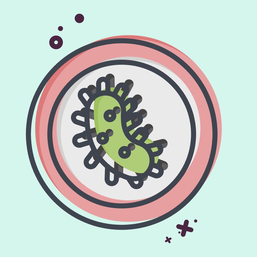 Icon Anti Bacterial. related to Fabric symbol. MBE style. simple design editable vector