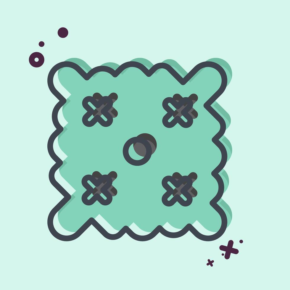 Icon Easter Wishes. related to Fabric symbol. MBE style. simple design editable vector