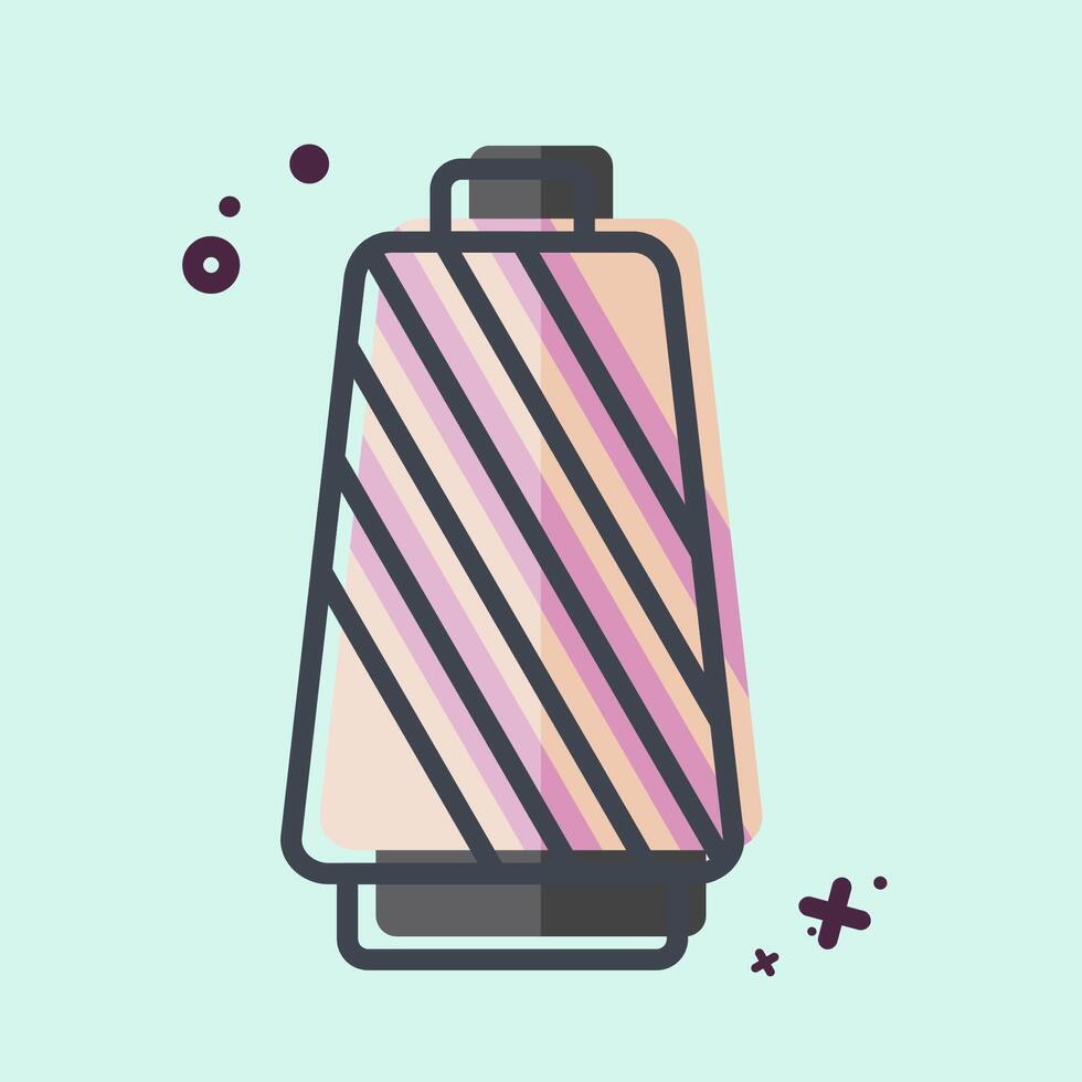 Icon Thread. related to Fabric symbol. MBE style. simple design editable vector