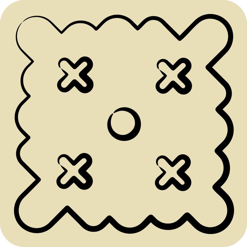 Icon Easter Wishes. related to Fabric symbol. hand drawn style. simple design editable vector